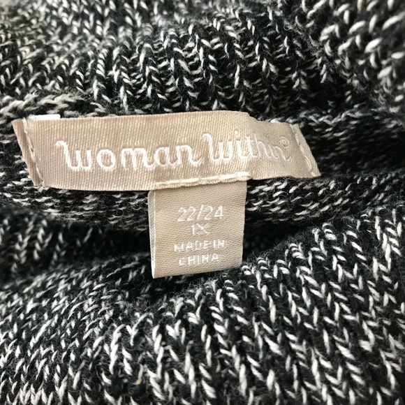 NWOT Woman Within 1X 22/24 gray sweater dress. - Picture 4 of 5